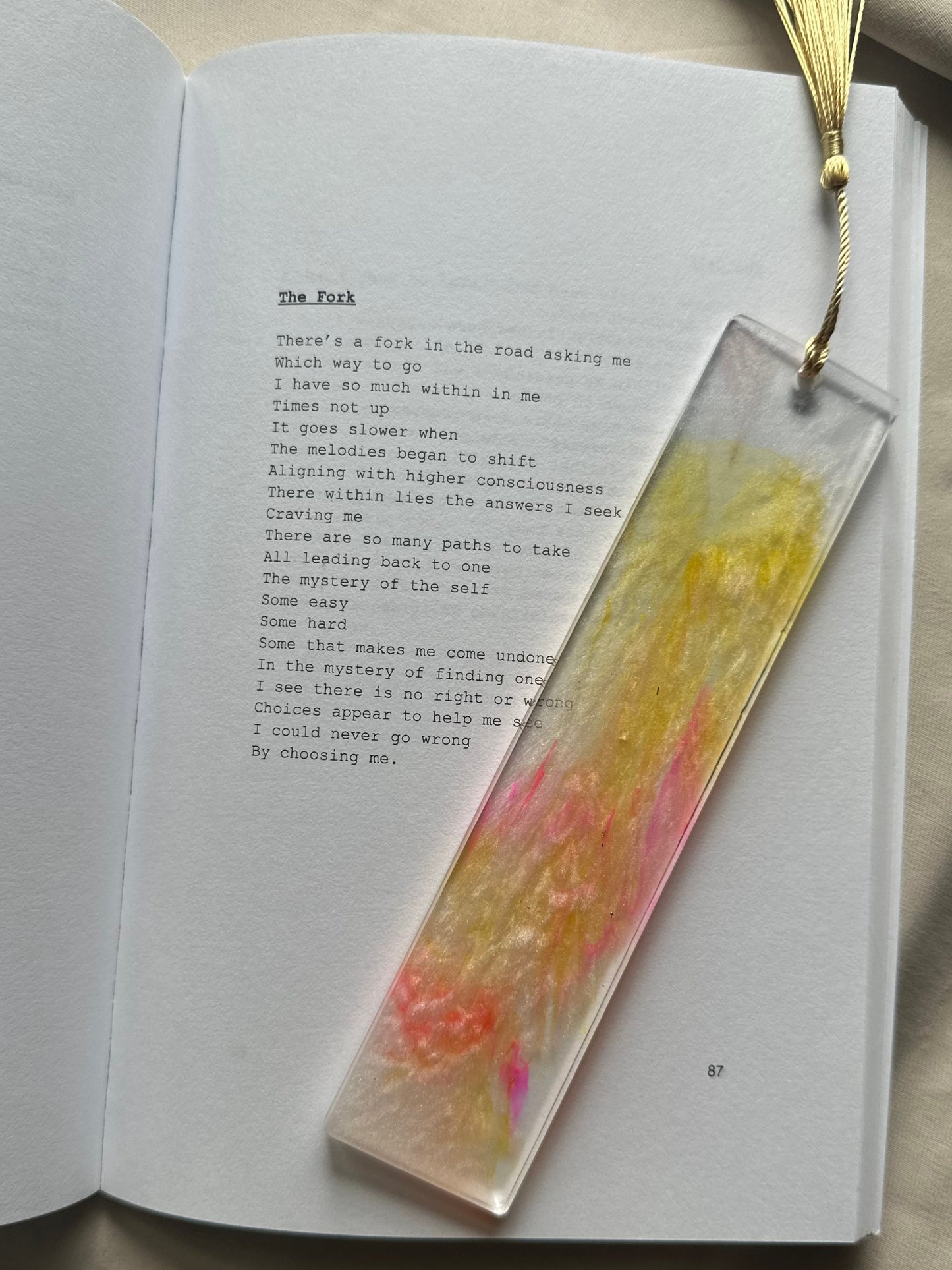 Resin Bookmark